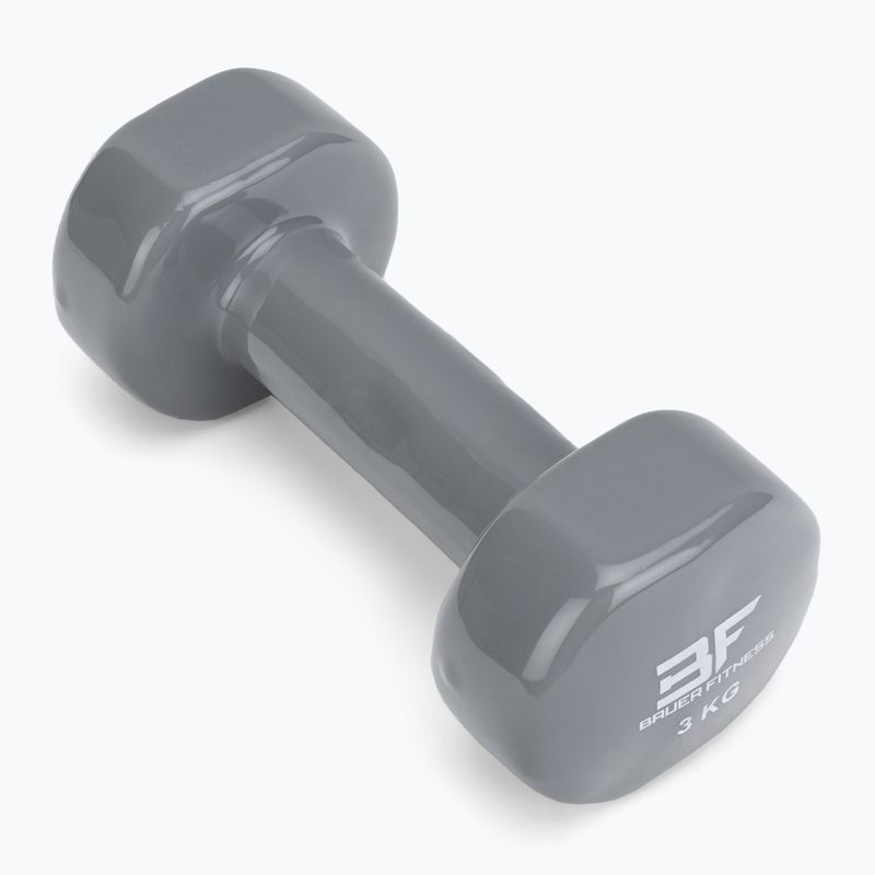 Hantel winylowy Bauer Fitness AC-1404 3 kg szary 2