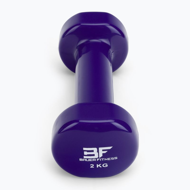 Hantel winylowy Bauer Fitness AC-1403 2 kg niebieski 3