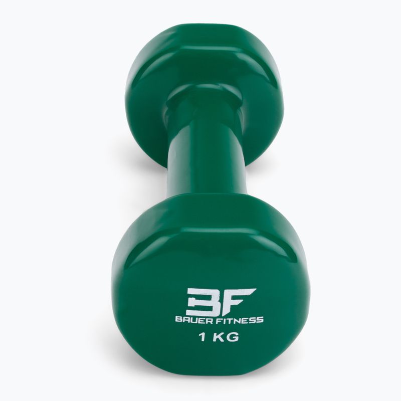 Hantel winylowy Bauer Fitness AC-1402 1 kg zielony 3