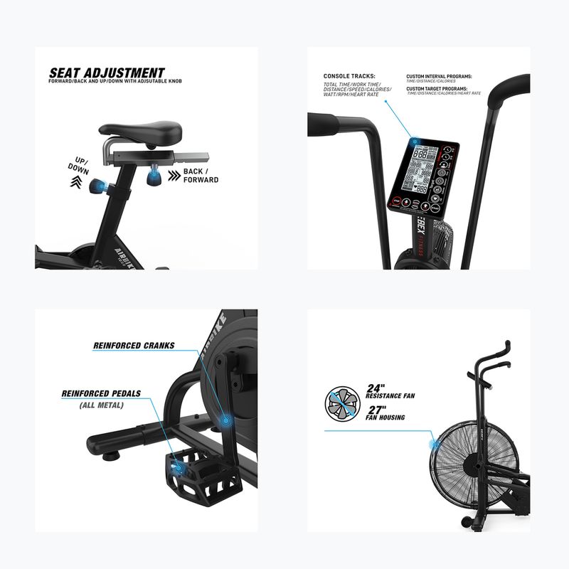 Rower powietrzny Xebex Air 1000 black 7