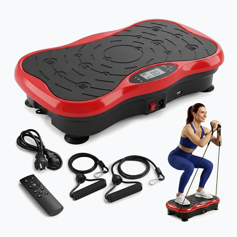 Platforma wibracyjna Extralink Moonwalk Spin Move black/red 4