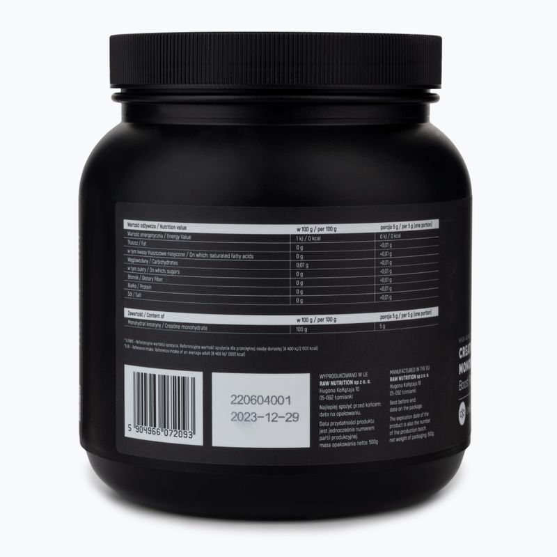 Kreatyna Raw Nutrition Monohydrat 500 g 2