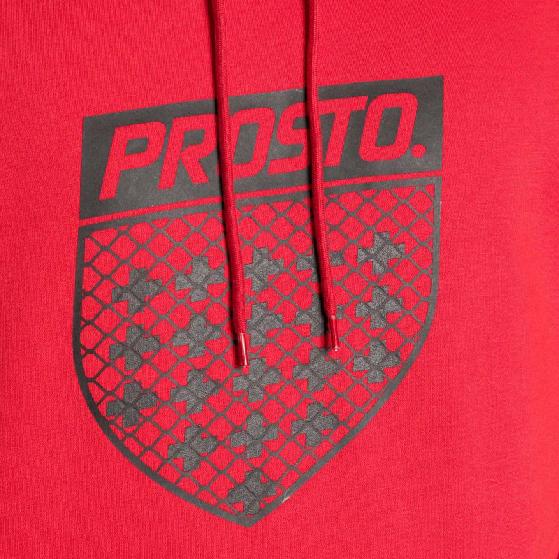 Bluza męska PROSTO Toogit Hoodie red 3