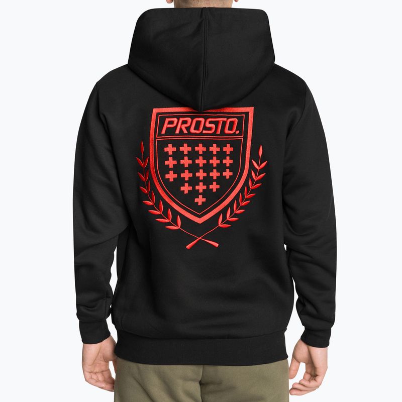 Bluza męska PROSTO Hoodie Pomet black 2