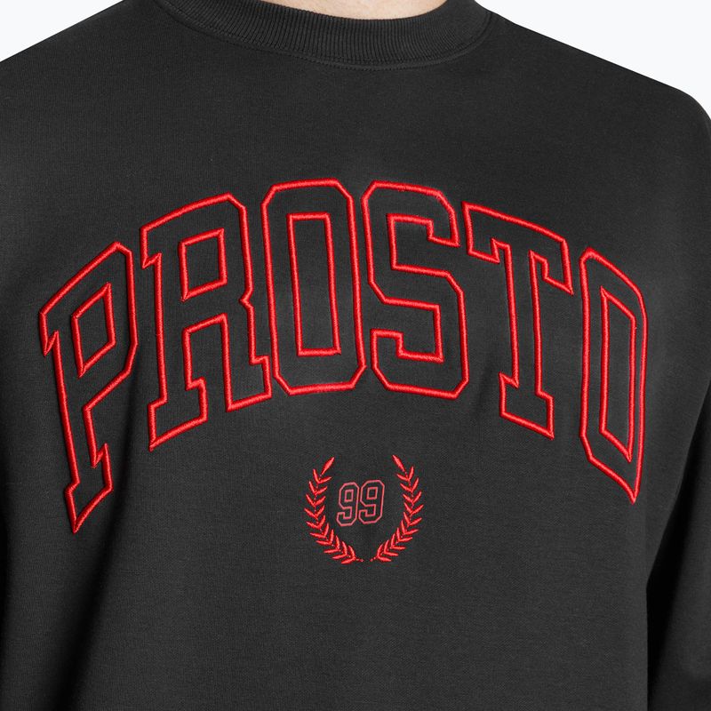 Bluza męska PROSTO Crewneck Varsity black 3