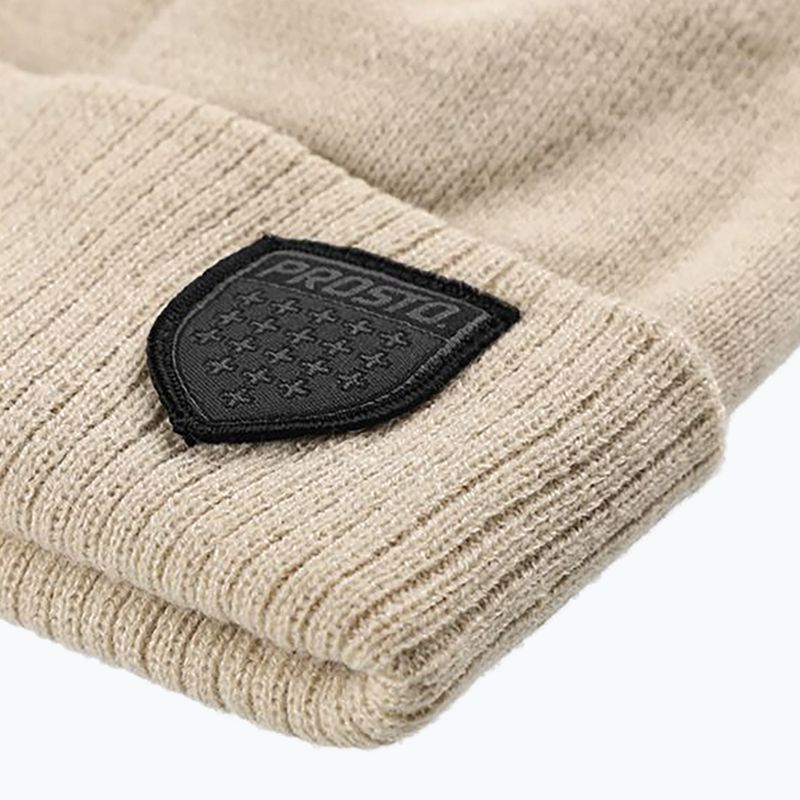 Czapka męska PROSTO Dirst beige 3