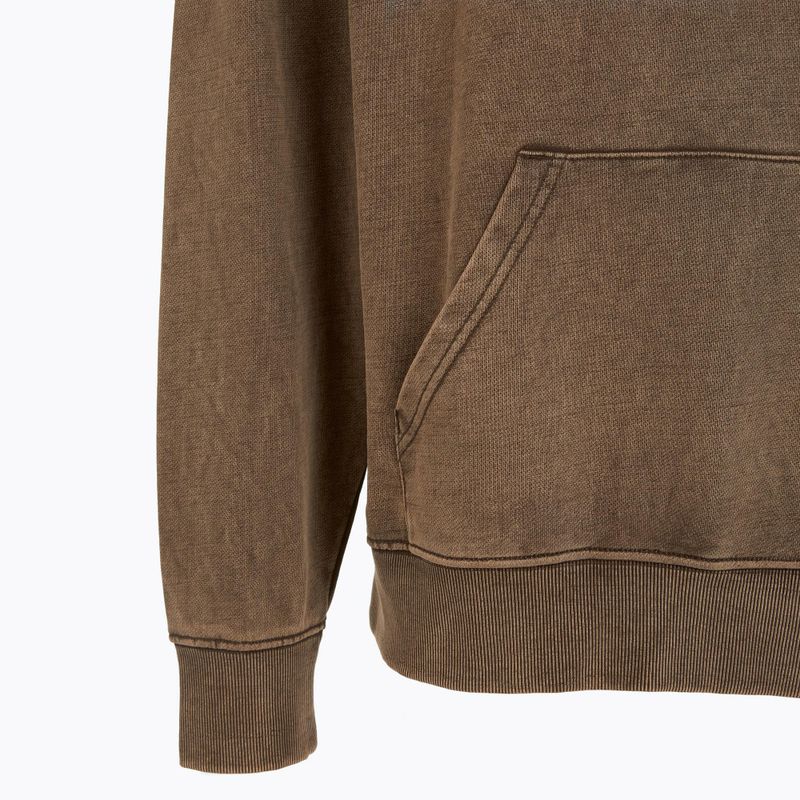 Bluza męska PROSTO Checked Hoodie dark brown 3