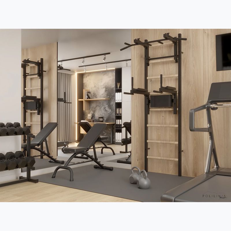 Drabinka gimnastyczna BenchK czarna BK-232B 22