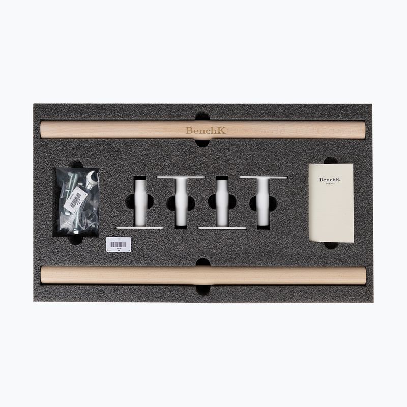 Drabinka gimnastyczna BenchK 222W white matte/oak 6