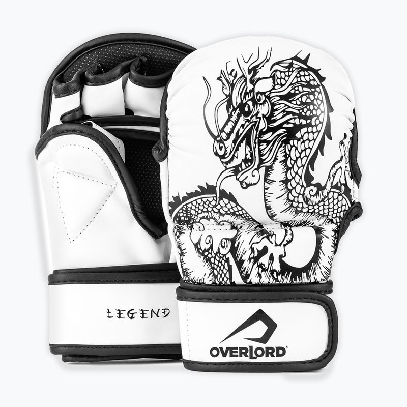 Rękawice grapplingowe Overlord MMA Legend biały