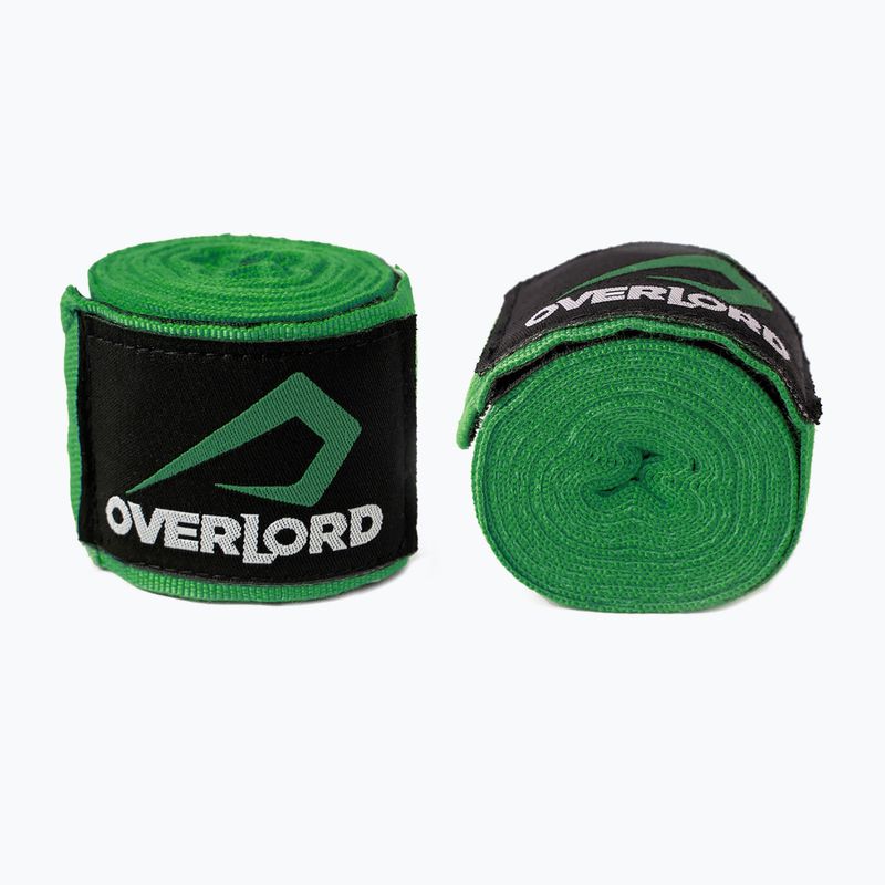 Bandaże bokserskie Overlord 350 cm zielony neon 4