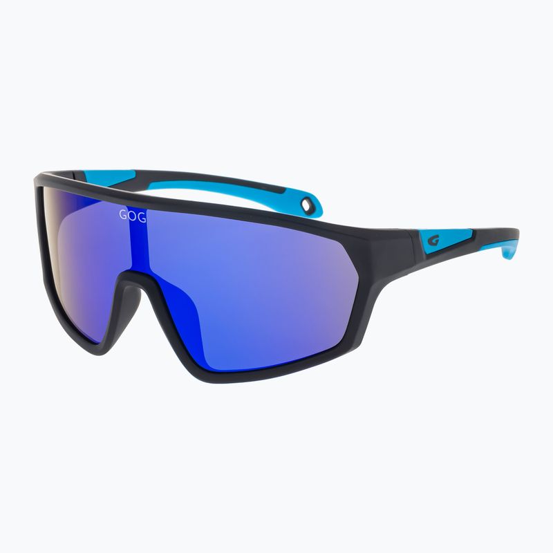 Okulary przeciwsłoneczne dziecięce GOG Flint matt black/blue/polychromatic blue 2