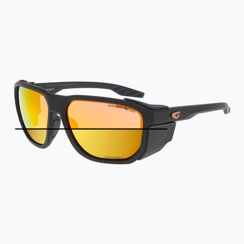 Okulary przeciwsłoneczne GOG Pamir matt metallic black/black/reflex gold 2