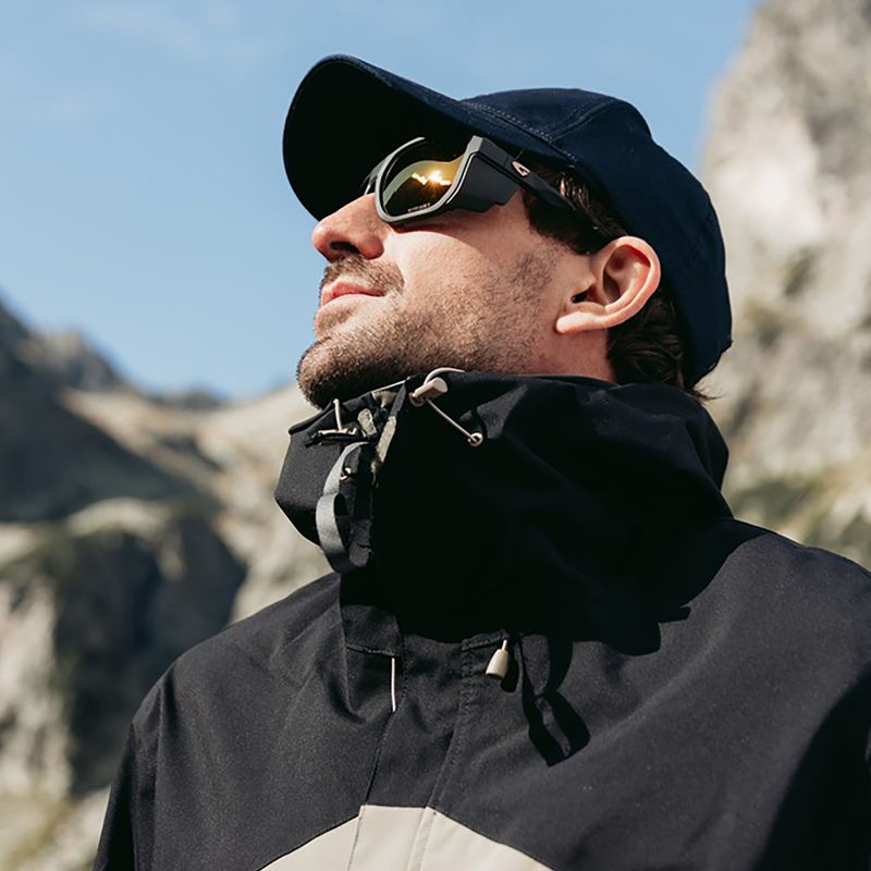 Okulary przeciwsłoneczne GOG Pamir matt metallic black/black/reflex gold 7