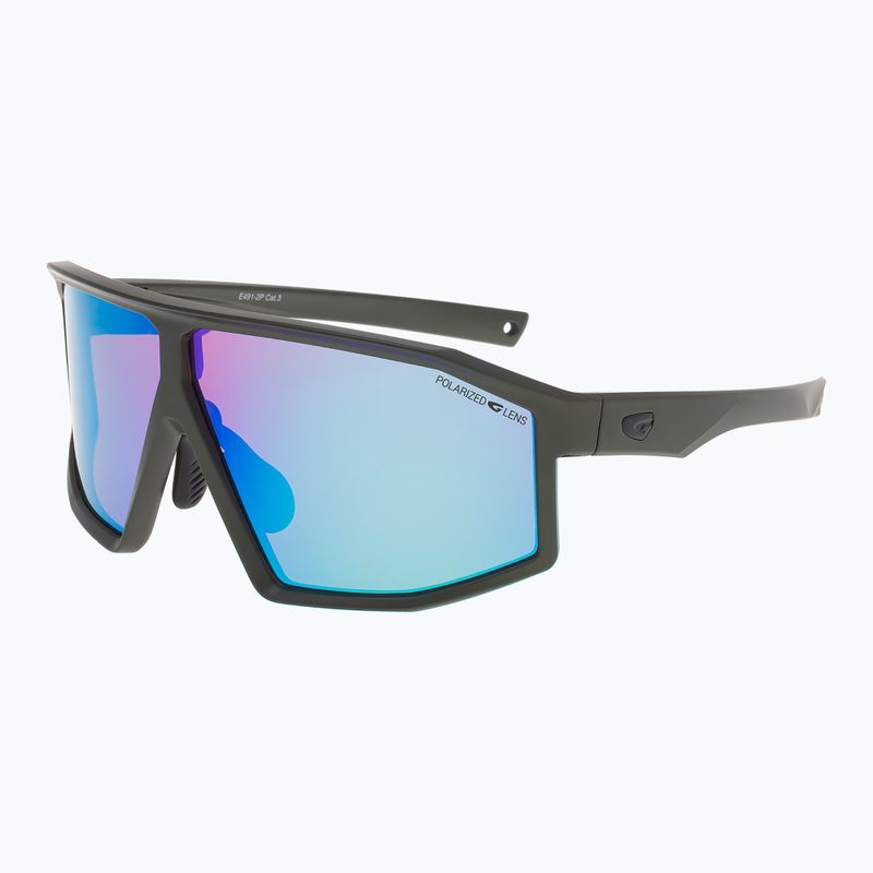Okulary przeciwsłoneczne GOG Lhotse S3 matt metallic green/black/reflex white blue 2