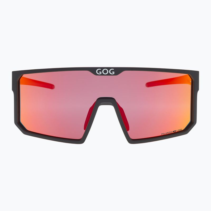 Okulary przeciwsłoneczne GOG Maat matt black/reflex red 2