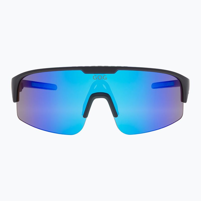 Okulary przeciwsłoneczne dziecięce GOG Petra matt black/blue reflex blue 6