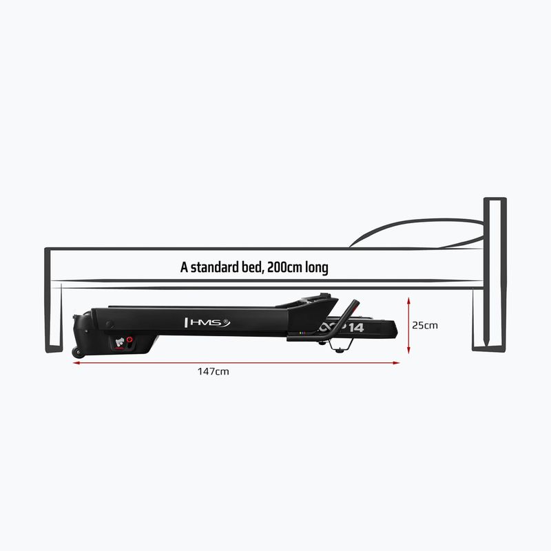 Bieżnia elektryczna HMS LOOP14 black 14