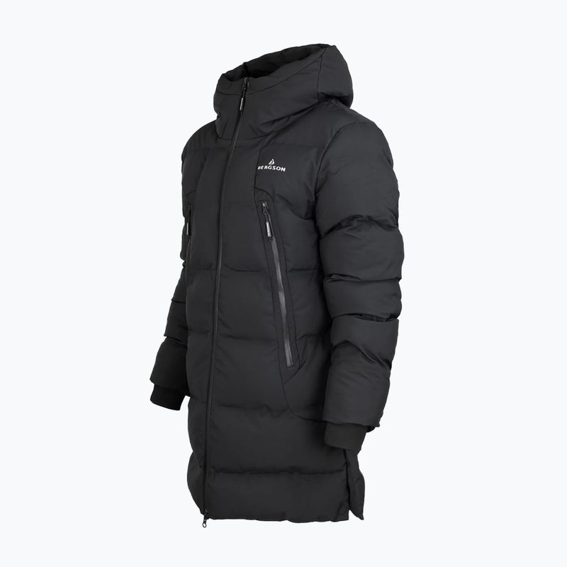 Płaszcz ocieplany męski BERGSON Snow Leopard Primaloft black 4