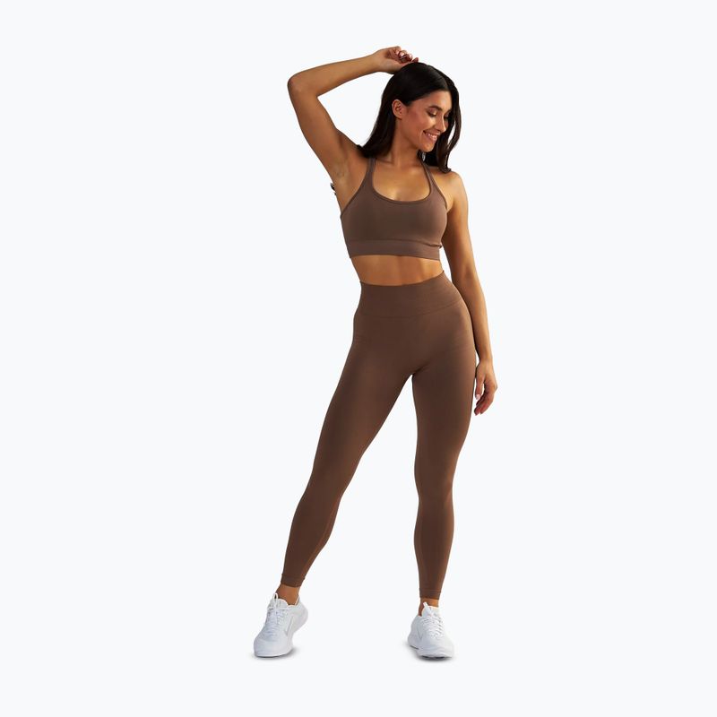 Biustonosz treningowy BeShaped Gym Queen brown 2