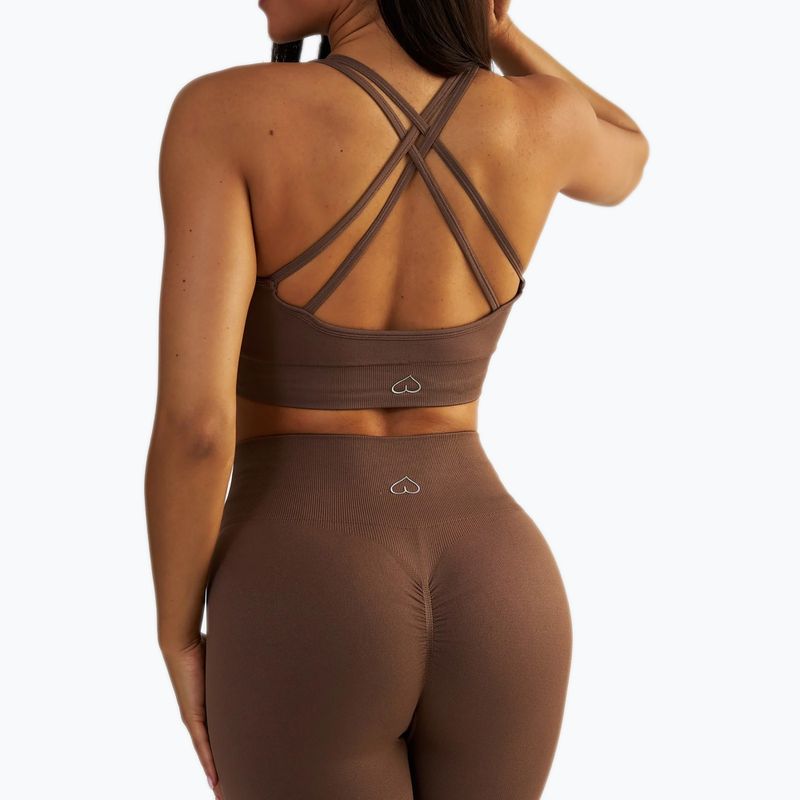 Biustonosz treningowy BeShaped Gym Queen brown 4