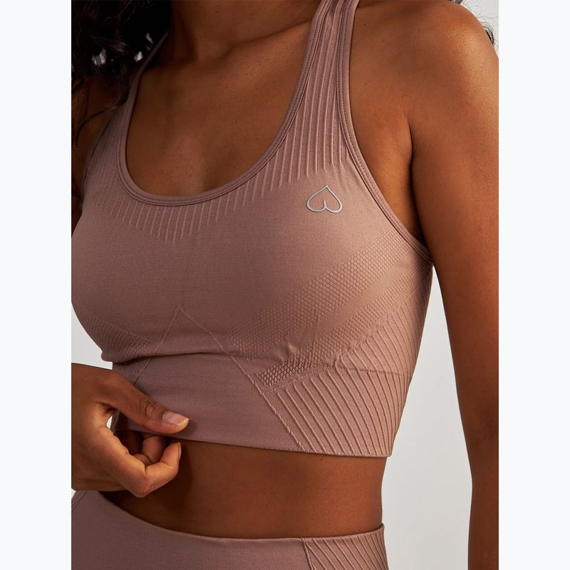 Top treningowy damski BeShaped Femme Force rose-gold 5
