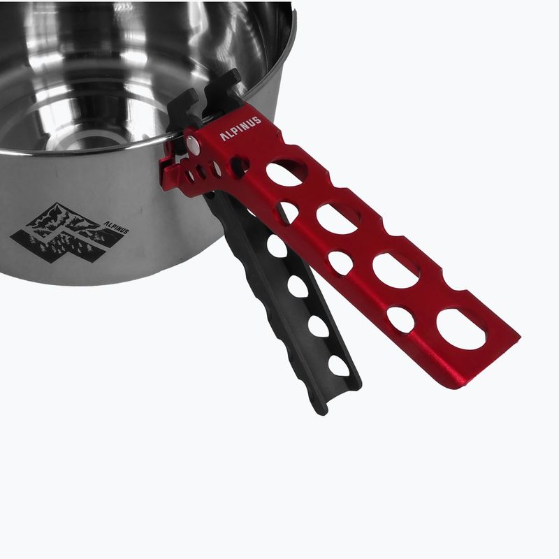 Zestaw naczyń turystycznych Alpinus Jukatan 2l, 1,5 l i 0,6 l stalowy 6