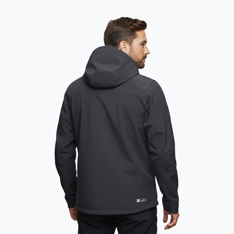 Kurtka softshell męska Alpinus Roignais czarny/grafitowy 3