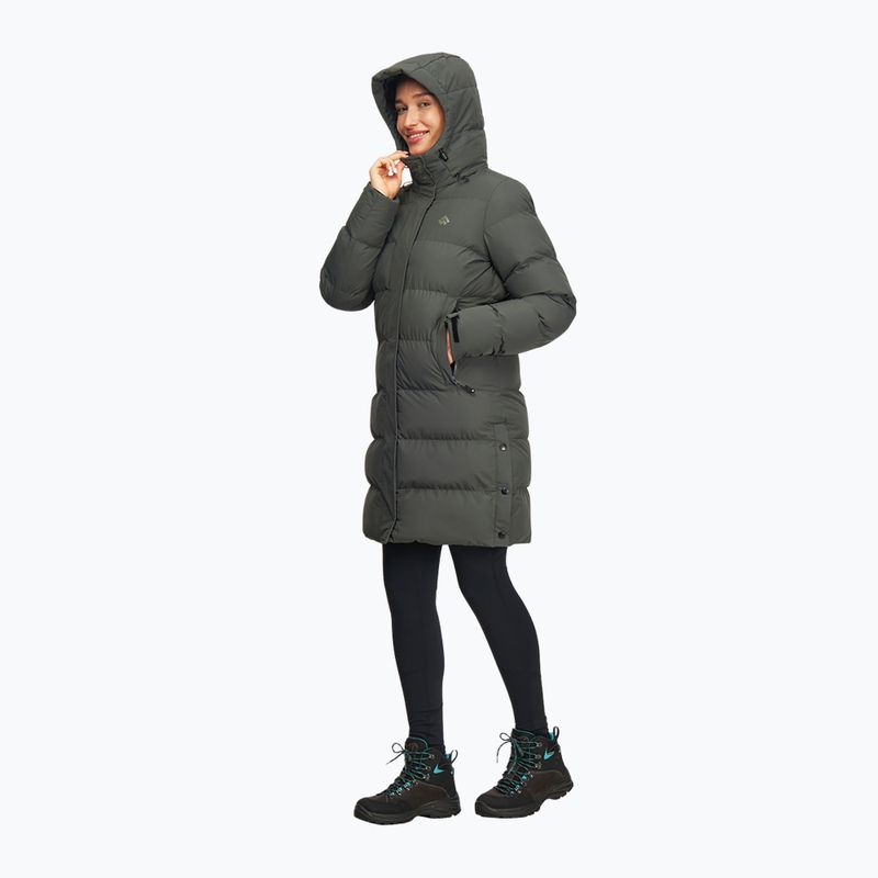 Płaszcz ocieplany damski Alpinus Iparla olive green 3