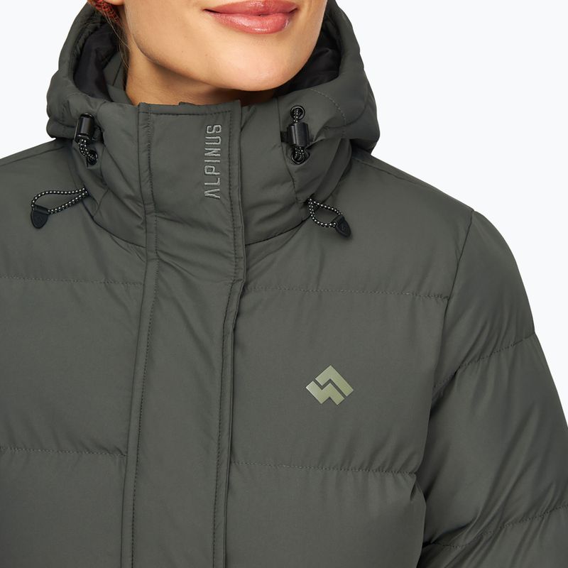 Płaszcz ocieplany damski Alpinus Iparla olive green 4