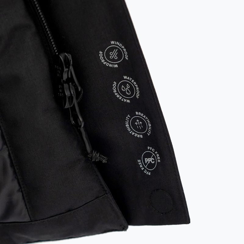 Płaszcz przeciwdeszczowy męski Alpinus Multan czarny 6