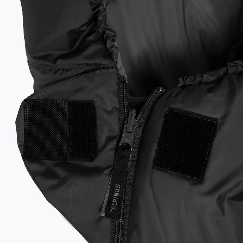 Śpiwór Alpinus Fiber Pro 1300 lewy antracyt 3