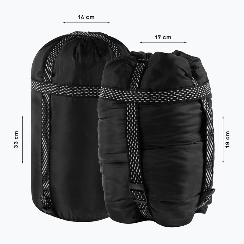 Śpiwór Alpinus Fiber Pro 800 lewy zielony 6