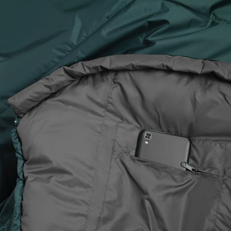 Śpiwór Alpinus Fiber Pro 800 prawy zielony 5