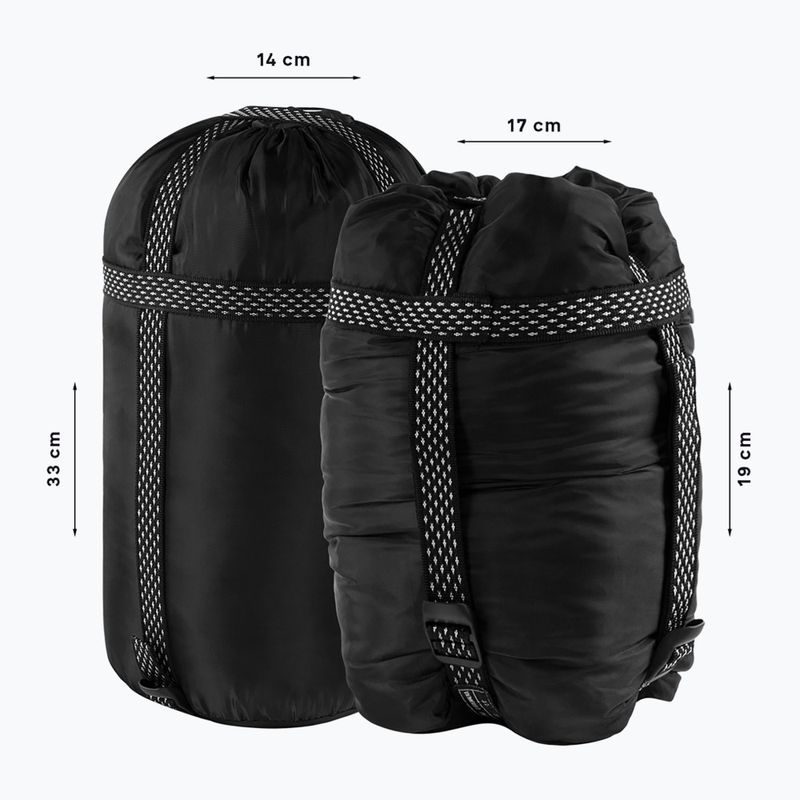 Śpiwór Alpinus Fiber Pro 800 prawy zielony 7
