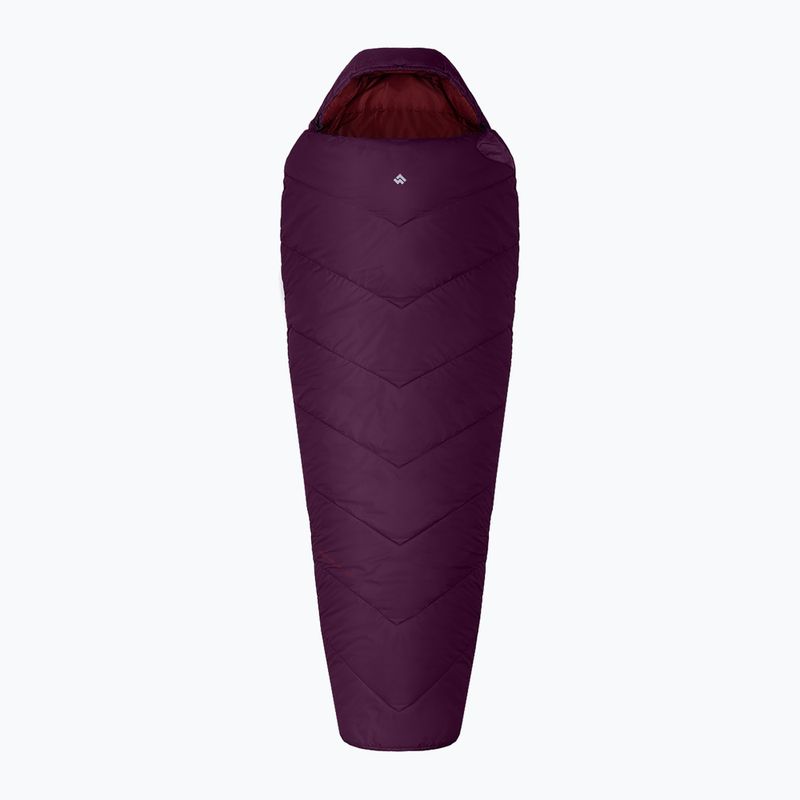 Śpiwór Alpinus Fiber Pro 1100 lewy burgundowy