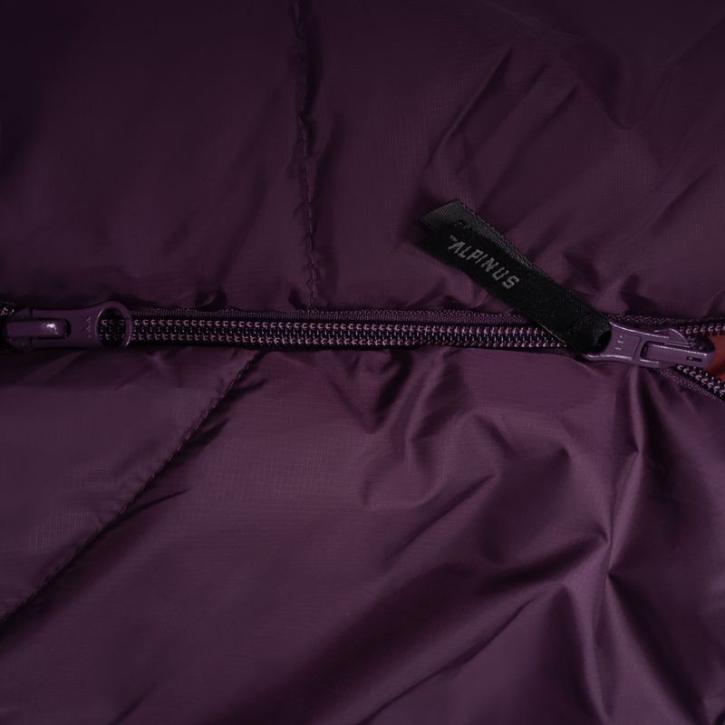 Śpiwór Alpinus Fiber Pro 1100 lewy burgundowy 4
