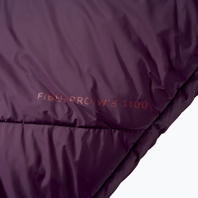 Śpiwór Alpinus Fiber Pro 1100 lewy burgundowy 6