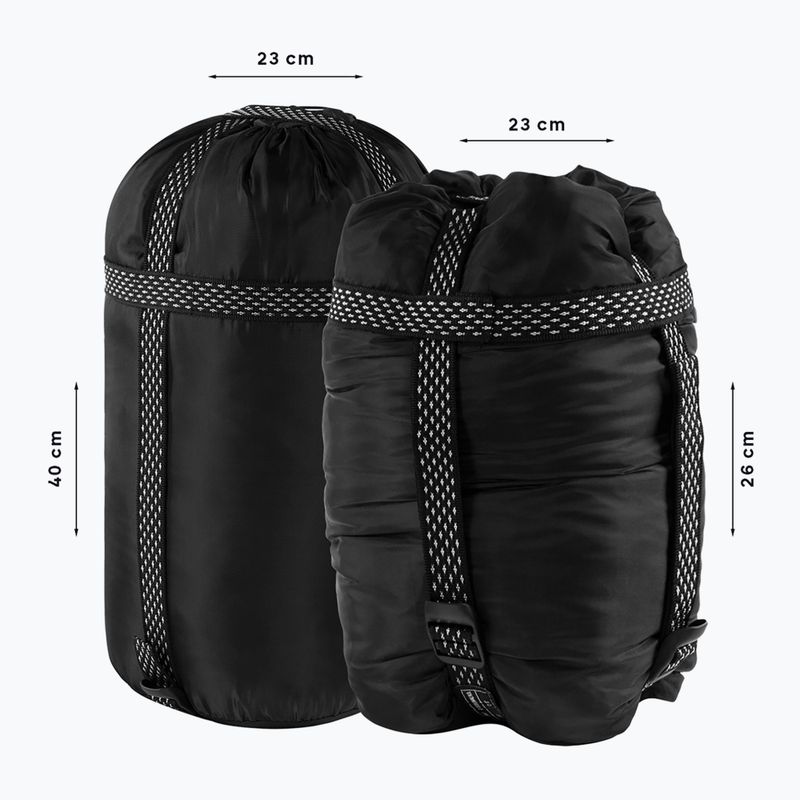 Śpiwór Alpinus Fiber Pro 1500 lewy granatowy 7