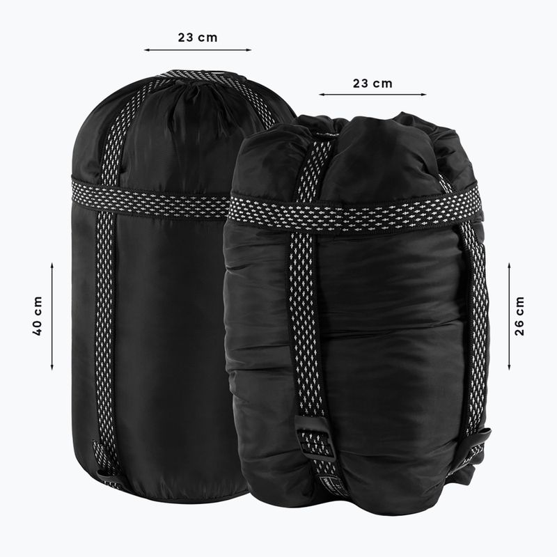 Śpiwór Alpinus Fiber Pro 1500 prawy granatowy 7