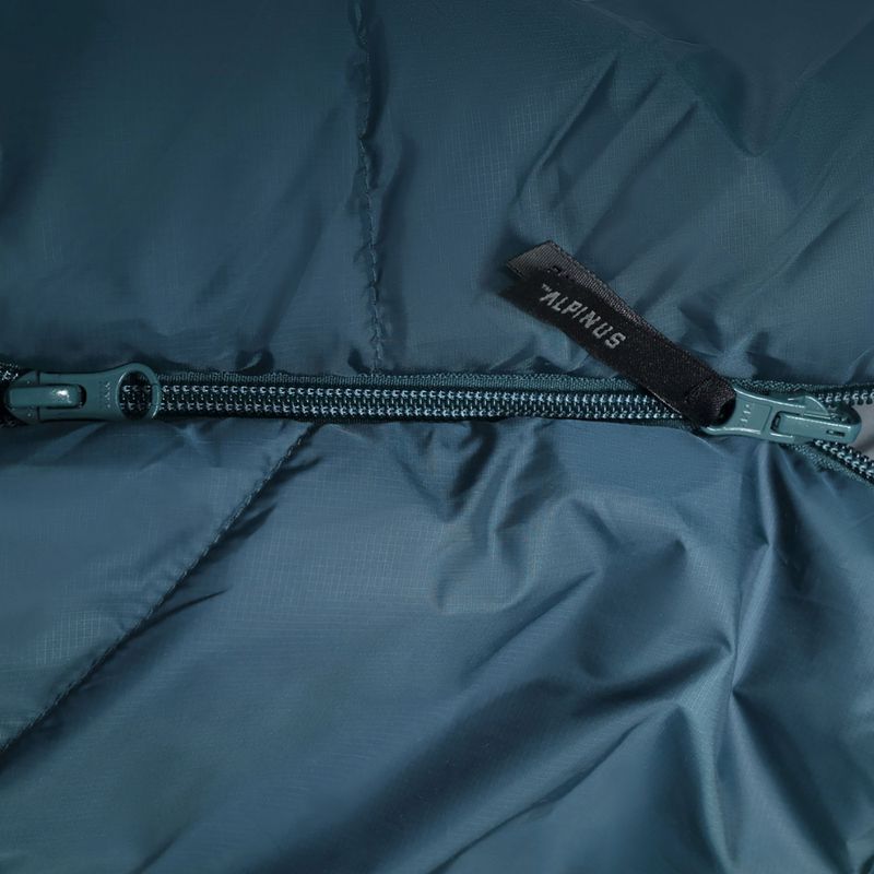 Śpiwór Alpinus Fiber Pro 1300 prawy szałwiowy 4