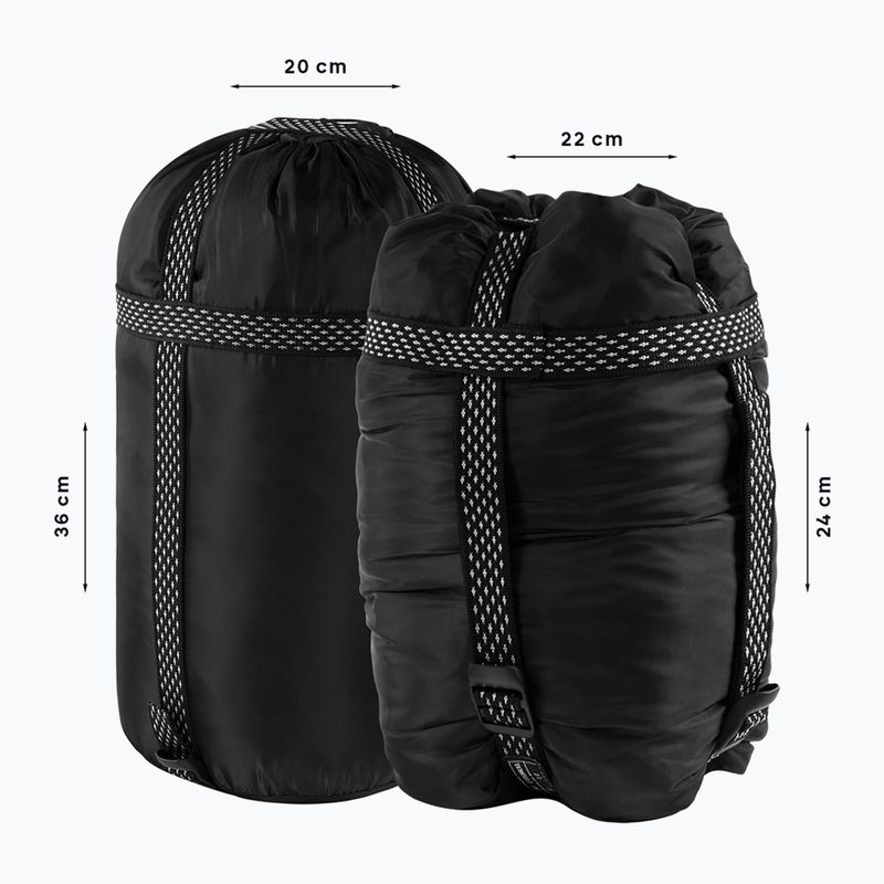 Śpiwór Alpinus Fiber Pro 1300 prawy szałwiowy 7