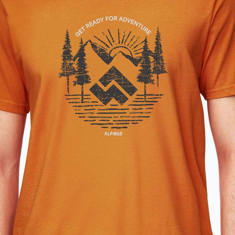 Koszulka męska Alpinus Kitreli pomarańczowy 3