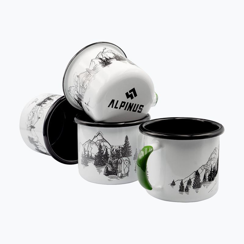 Kubek turystyczny Alpinus Emaliowany Niedźwiedź biały 2
