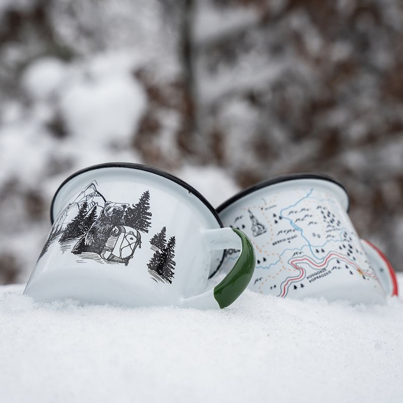 Kubek turystyczny Alpinus Emaliowany Niedźwiedź biały 4