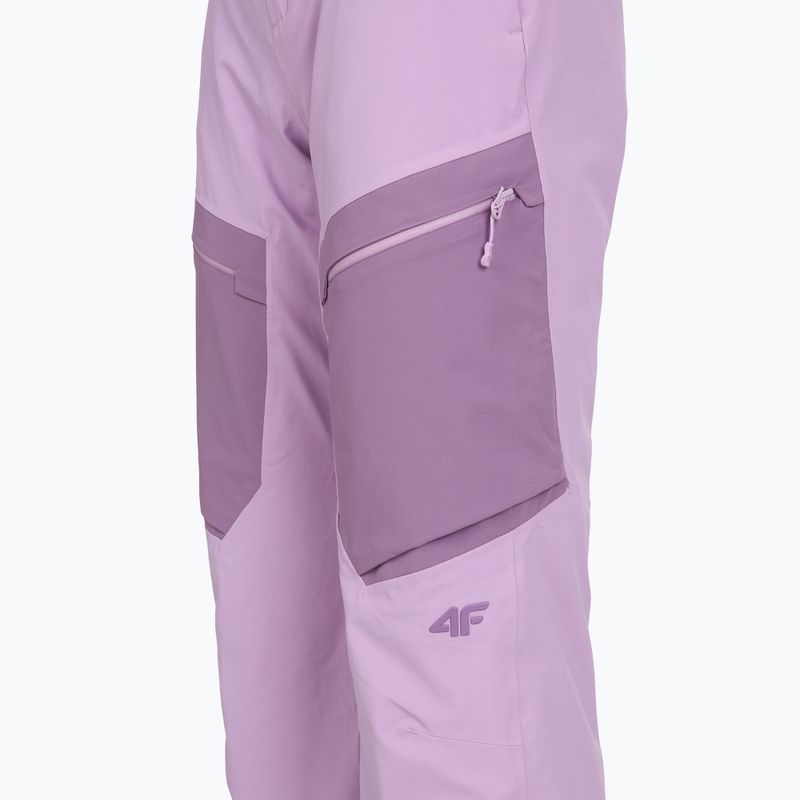 Spodnie narciarskie damskie 4F FNK F699 light violet 4