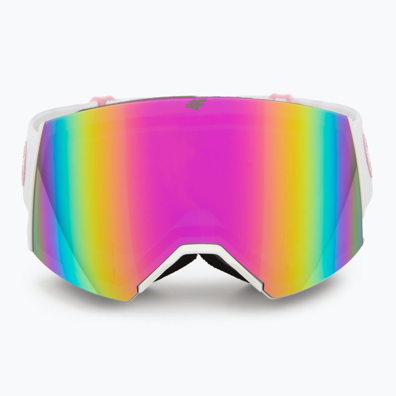 Gogle narciarskie dziecięce 4F F040 white/multicolor 2
