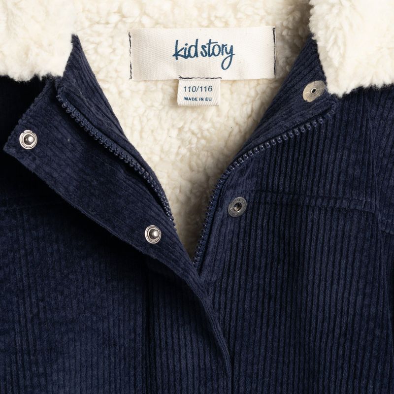 Kurtka dziecięca KID STORY Teddy storm blue 4