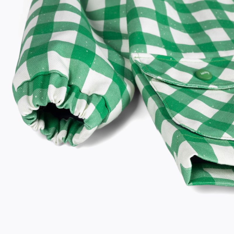 Kurtka dziecięca KID STORY Wiatroszczelna i Wodoodporna green grid 3