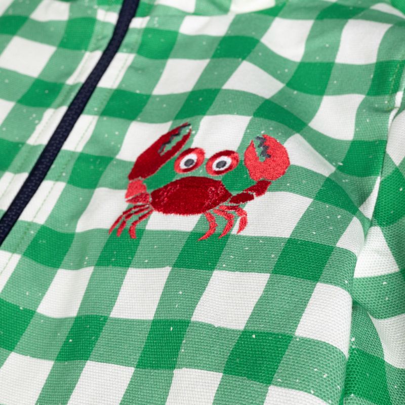 Kurtka dziecięca KID STORY Wiatroszczelna i Wodoodporna green grid 6